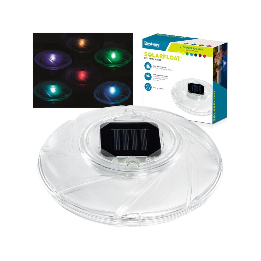 Bestway 58111 Solárna LED lampa do bazéna, plávajúca 18cm