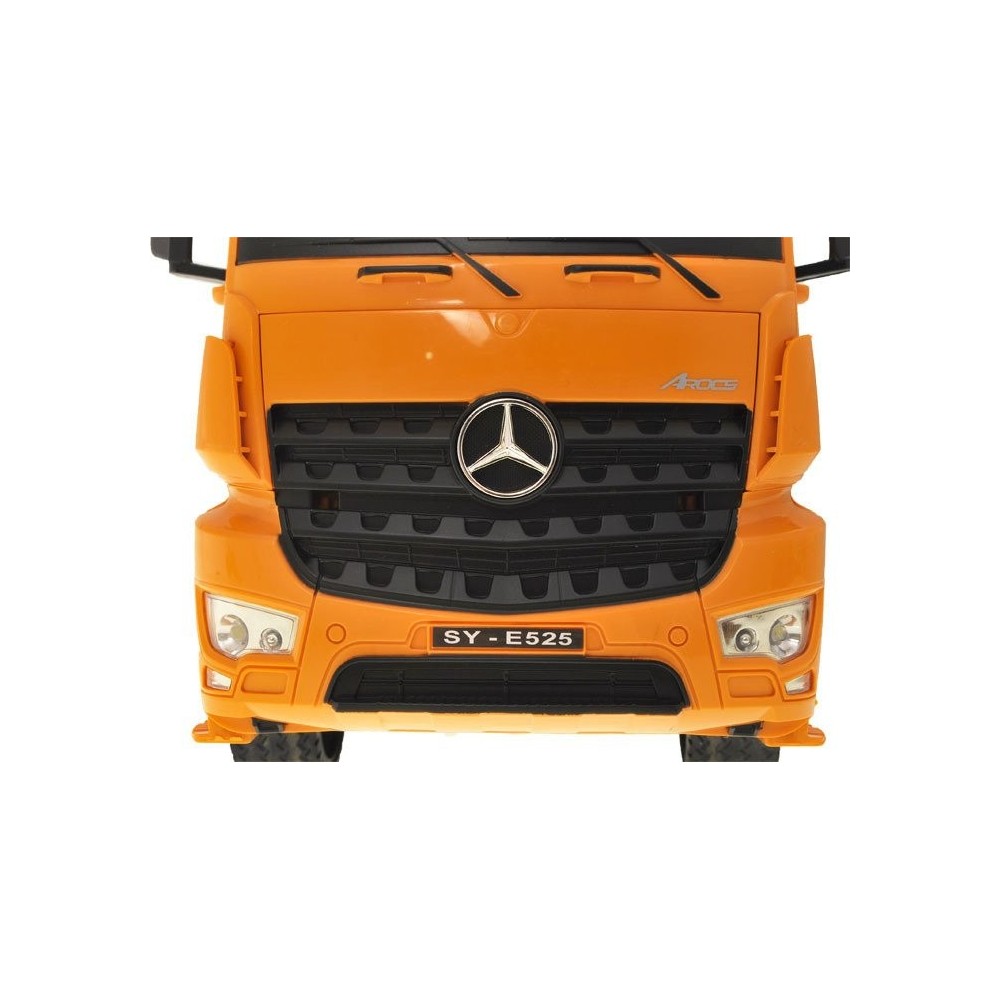 JOKO Mercedes-Benz Nákladné auto 36cm, vyklápačka na diaľkové ovládanie, žlté