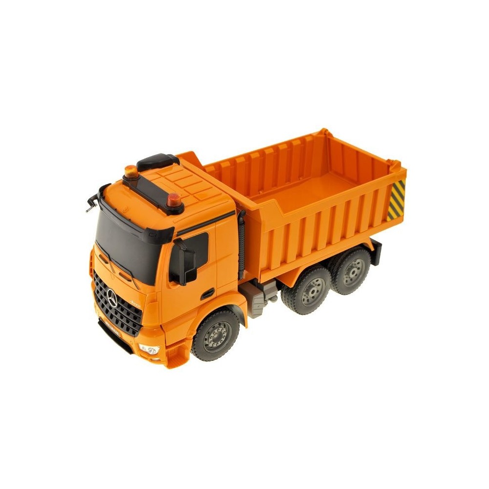 JOKO Mercedes-Benz Nákladné auto 36cm, vyklápačka na diaľkové ovládanie, žlté