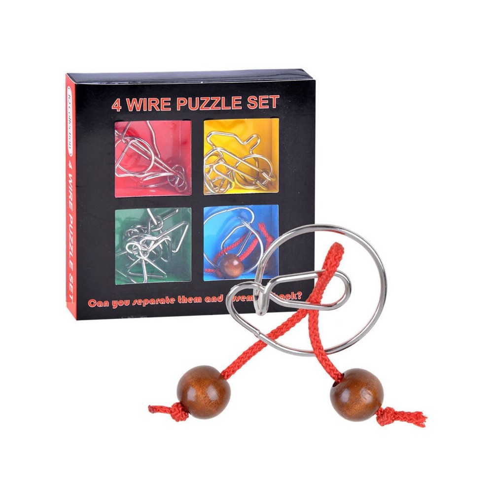 JOKO Sada Hlavolamov Kaisiqi 4 KOVOVÉ puzzle
