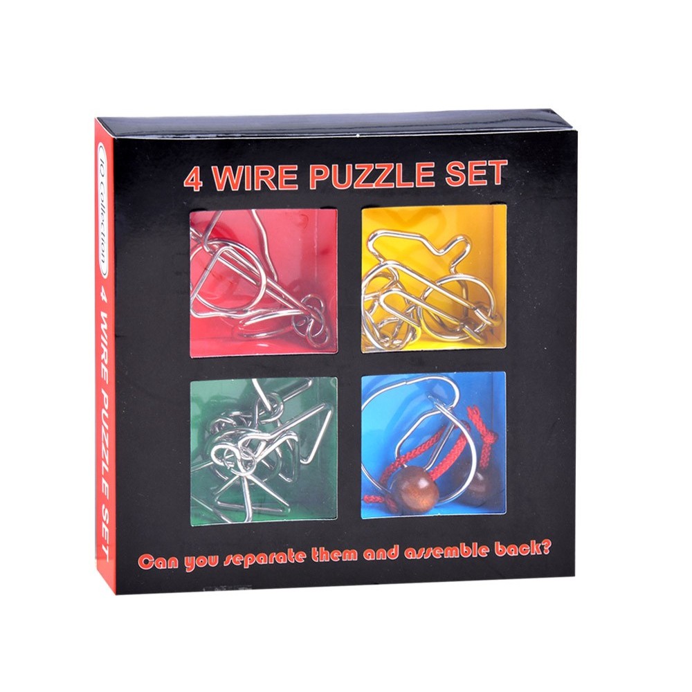 JOKO Sada Hlavolamov Kaisiqi 4 KOVOVÉ puzzle