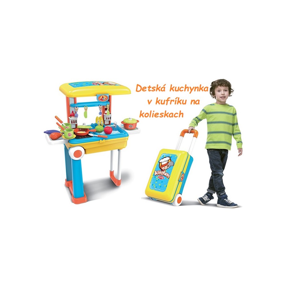 Buddy Toys Detská Kuchynka Deluxe v kufríku na kolieskach