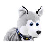 JOKO Interaktívny psík na batérie na dotyk, Husky, sivý