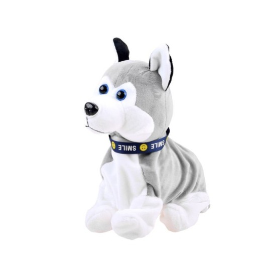 JOKO Interaktívny psík na batérie na dotyk, Husky, sivý