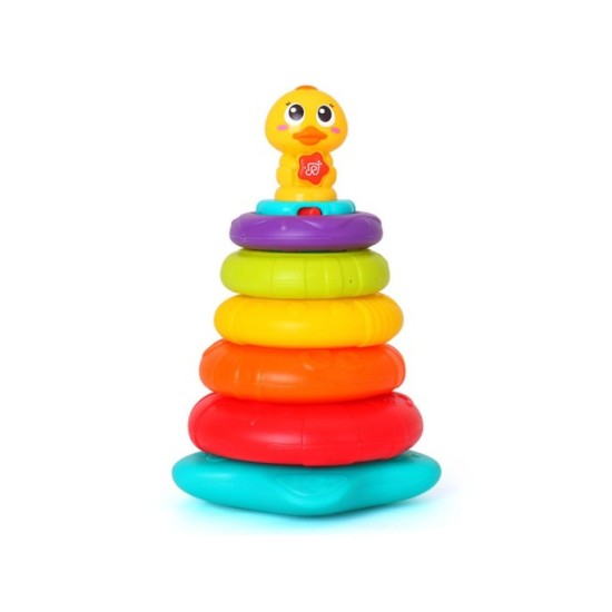 Hola Toys Interaktívna pyramída kačka na batérie