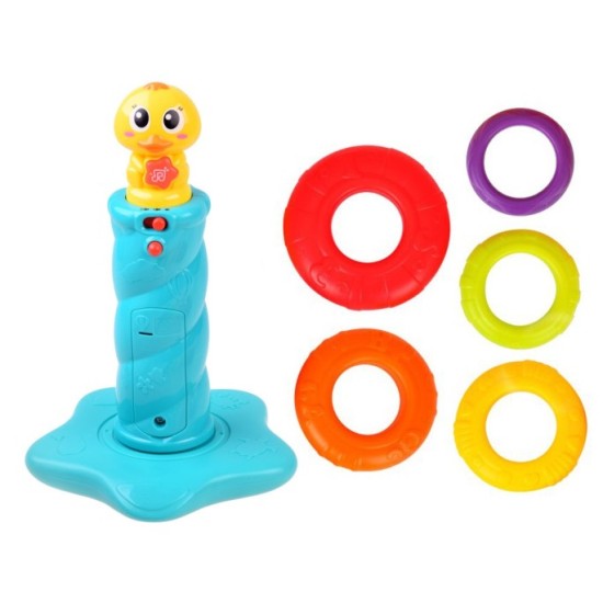 Hola Toys Interaktívna pyramída kačka na batérie