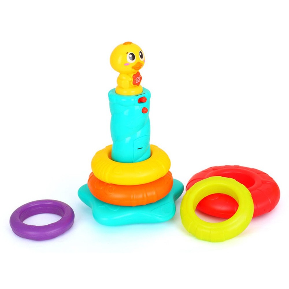 Hola Toys Interaktívna pyramída kačka na batérie
