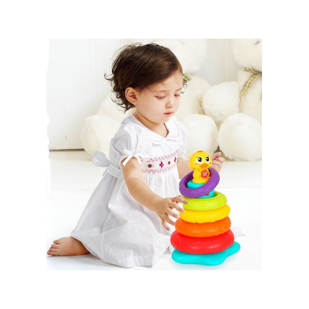 Hola Toys Interaktívna pyramída kačka na batérie