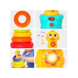 Hola Toys Interaktívna pyramída kačka na batérie