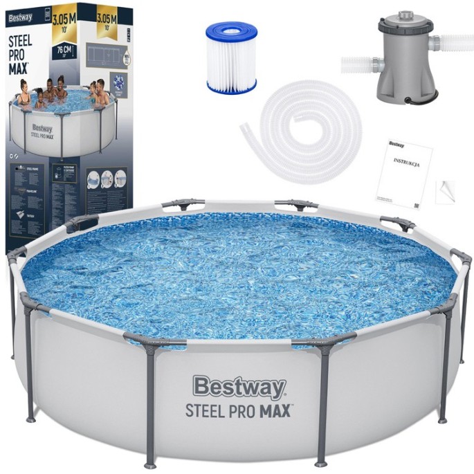 Bestway 56408 Bazén s kovovou konštrukciou Steel Pro MAX 305x76cm + filtračné čerpadlo