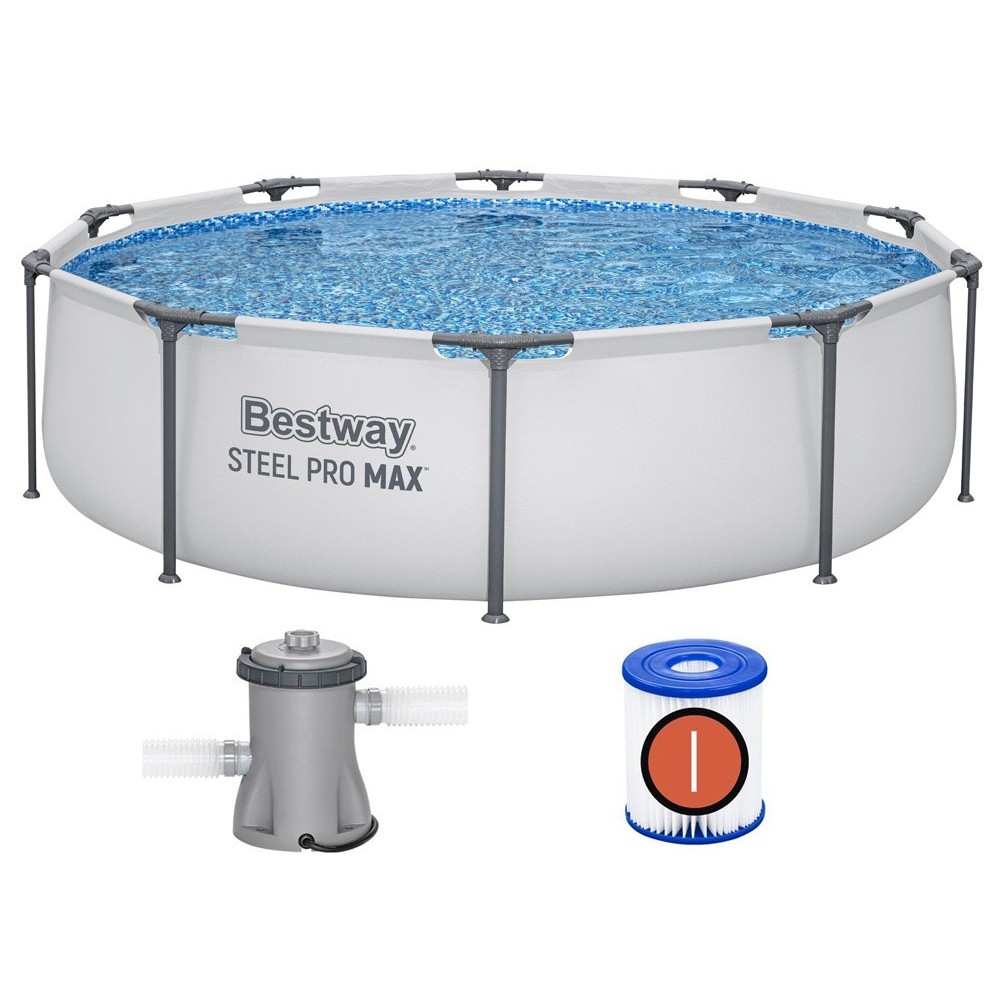Bestway 56408 Bazén s kovovou konštrukciou Steel Pro MAX 305x76cm + filtračné čerpadlo