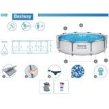 Bestway 56408 Bazén s kovovou konštrukciou Steel Pro MAX 305x76cm + filtračné čerpadlo