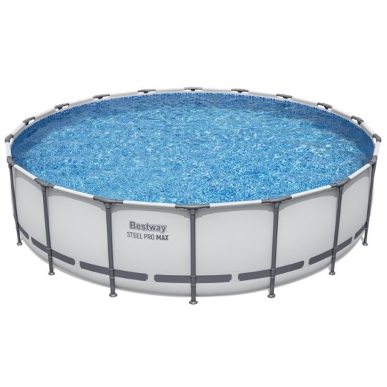 BESTWAY 56462 Bazén s kovovou konštrukciou  STEEL-PRO MAX 7v1 549 cm x 122 cm s filtračným čerpadlom + plachta a rebrík