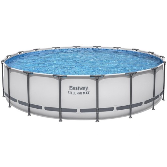 BESTWAY 56462 Bazén s kovovou konštrukciou  STEEL-PRO MAX 7v1 549 cm x 122 cm s filtračným čerpadlom + plachta a rebrík