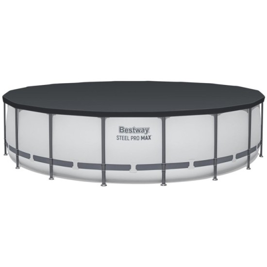 BESTWAY 56462 Bazén s kovovou konštrukciou  STEEL-PRO MAX 7v1 549 cm x 122 cm s filtračným čerpadlom + plachta a rebrík