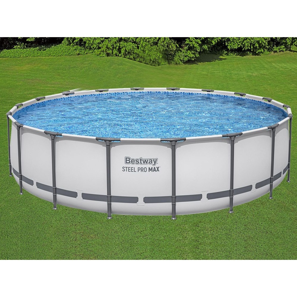 BESTWAY 56462 Bazén s kovovou konštrukciou  STEEL-PRO MAX 7v1 549 cm x 122 cm s filtračným čerpadlom + plachta a rebrík
