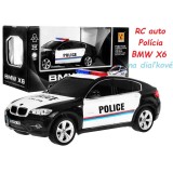 JOKO RC auto Polícia BMW X6 na diaľkové ovládanie 25cm, čierne