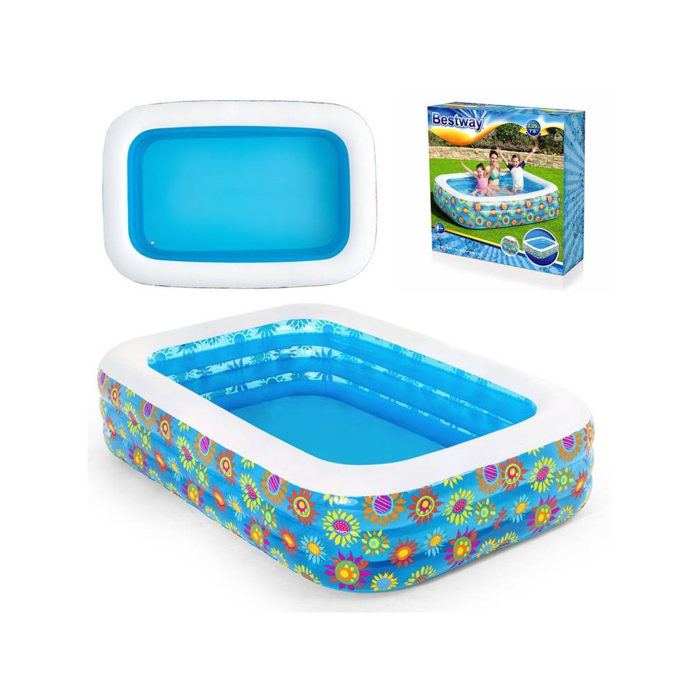 Bestway 54120 Rodinný Nafukovací bazén 229 x 152 cm Kvety