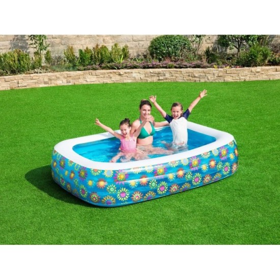 Bestway 54120 Rodinný Nafukovací bazén 229 x 152 cm Kvety