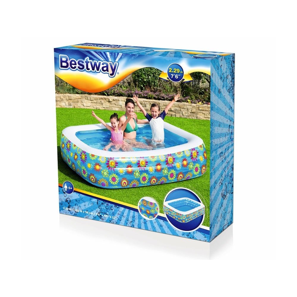 Bestway 54120 Rodinný Nafukovací bazén 229 x 152 cm Kvety