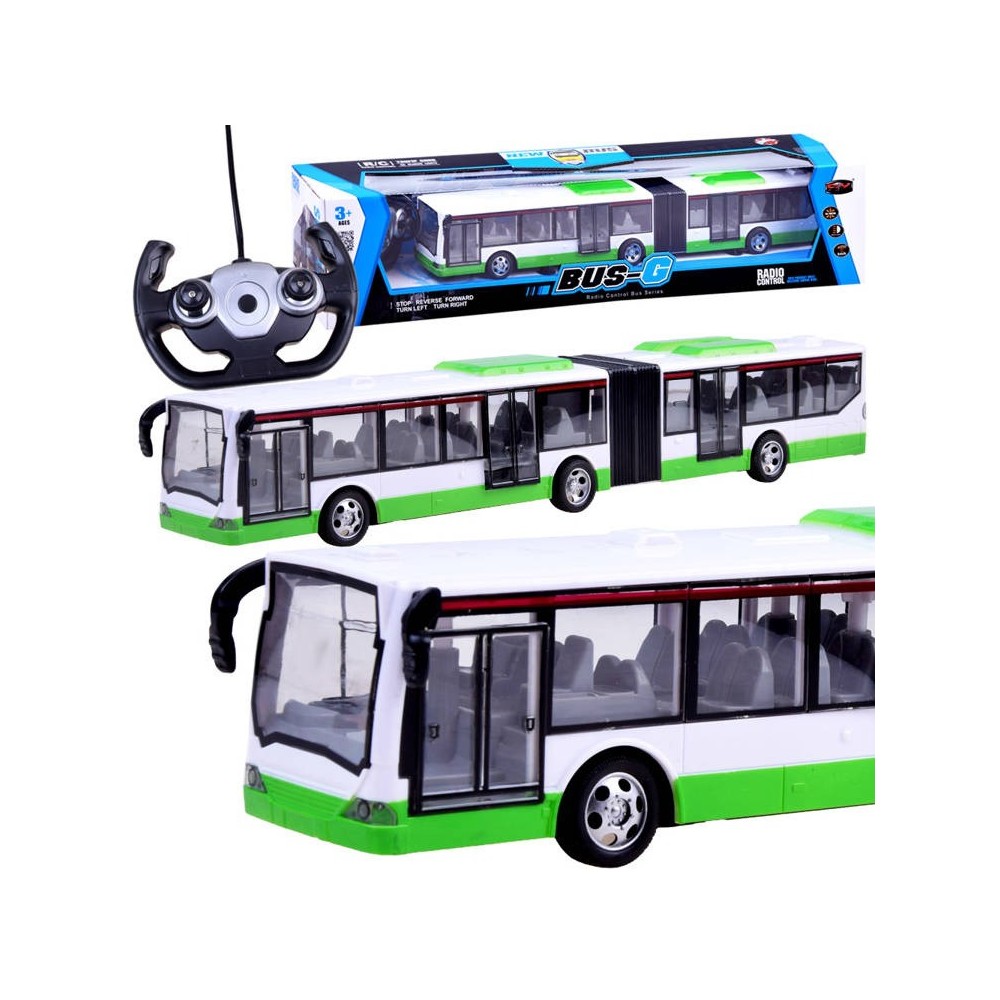 JOKO RC Autobus na diaľkové ovládanie s Led svetlami 44cm, zelený