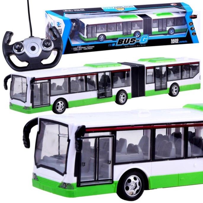 JOKO RC Autobus na diaľkové ovládanie s Led svetlami 44cm, zelený