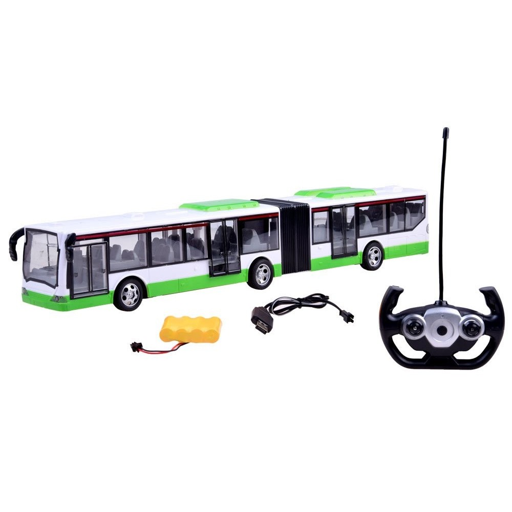 JOKO RC Autobus na diaľkové ovládanie s Led svetlami 44cm, zelený