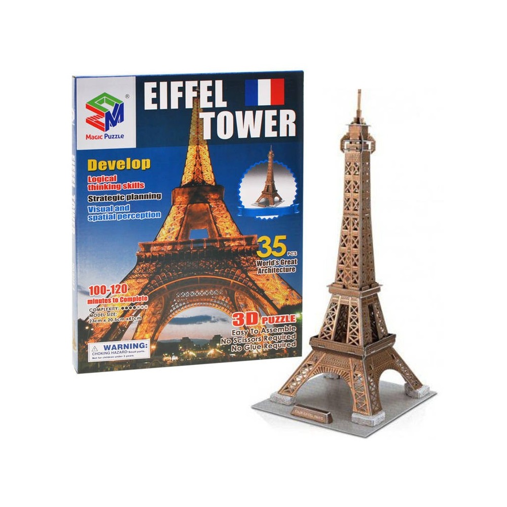 JOKO 3D Puzzle Eiffelova veža 47 cm