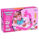 JOKO Detský Projektor pre deti s fixami a Obrázkami, ružový