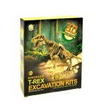 JOKO 3D Sada Vykopávky na vykopávanie kostry Dinosaura Tyrannosaura T-REX, skelet s kladivkom, malý paleontológ