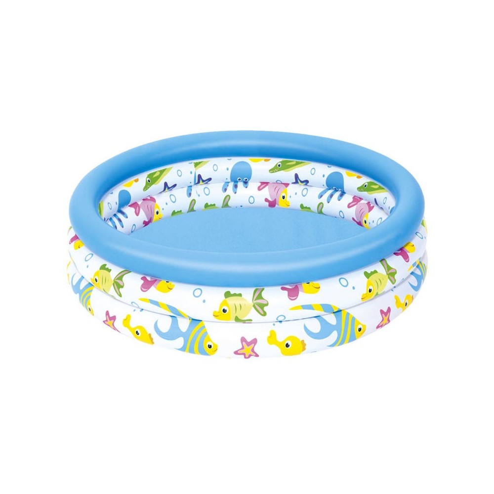 Bestway 51008 Nafukovací bazén pre deti 102 cm Podmorský svet, okrúhly, modrý