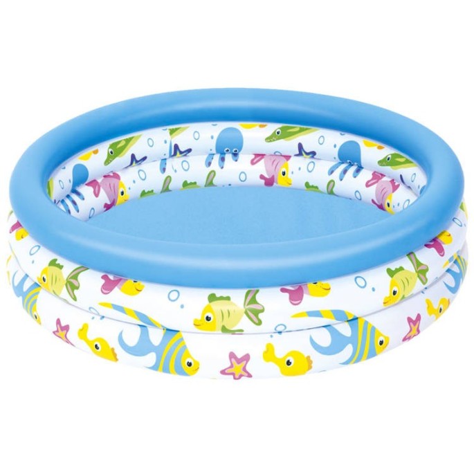 Bestway 51008 Nafukovací bazén pre deti 102 cm Podmorský svet, okrúhly, modrý