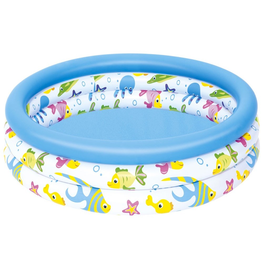 Bestway 51008 Nafukovací bazén pre deti 102 cm Podmorský svet, okrúhly, modrý
