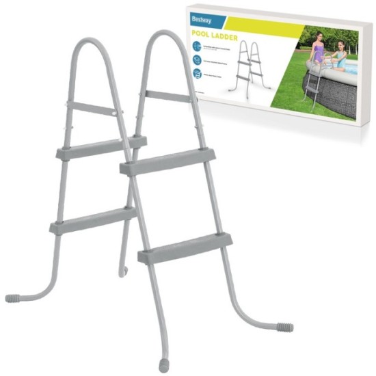 Bestway Kovový Rebrík 84cm do bazéna