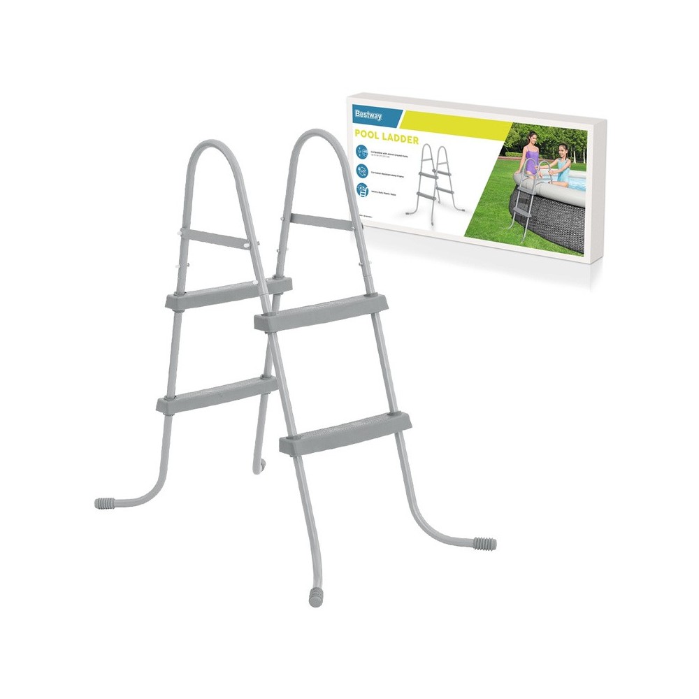 Bestway Kovový Rebrík 84cm do bazéna
