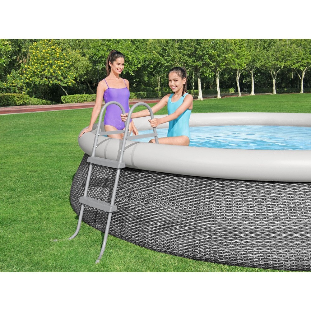 Bestway Kovový Rebrík 84cm do bazéna