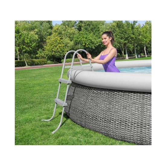 Bestway Kovový Rebrík 84cm do bazéna