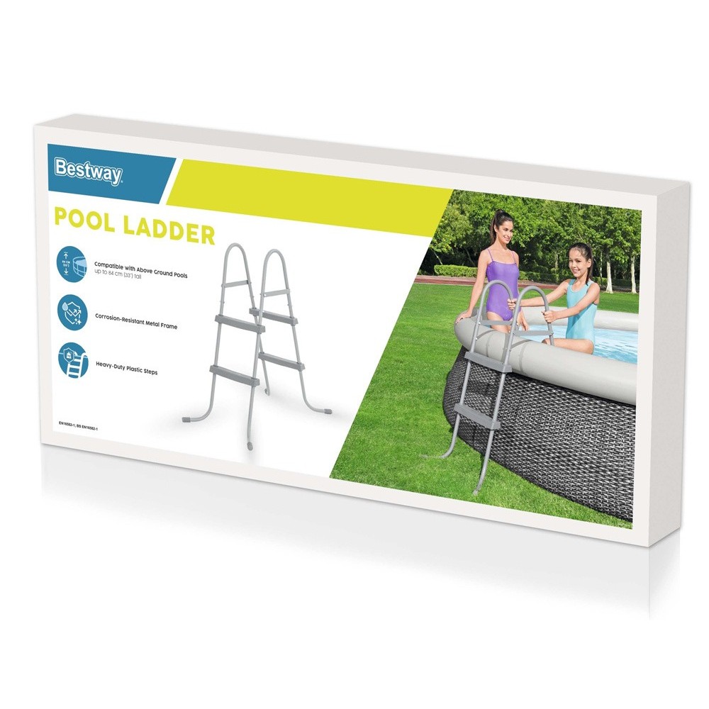 Bestway Kovový Rebrík 84cm do bazéna