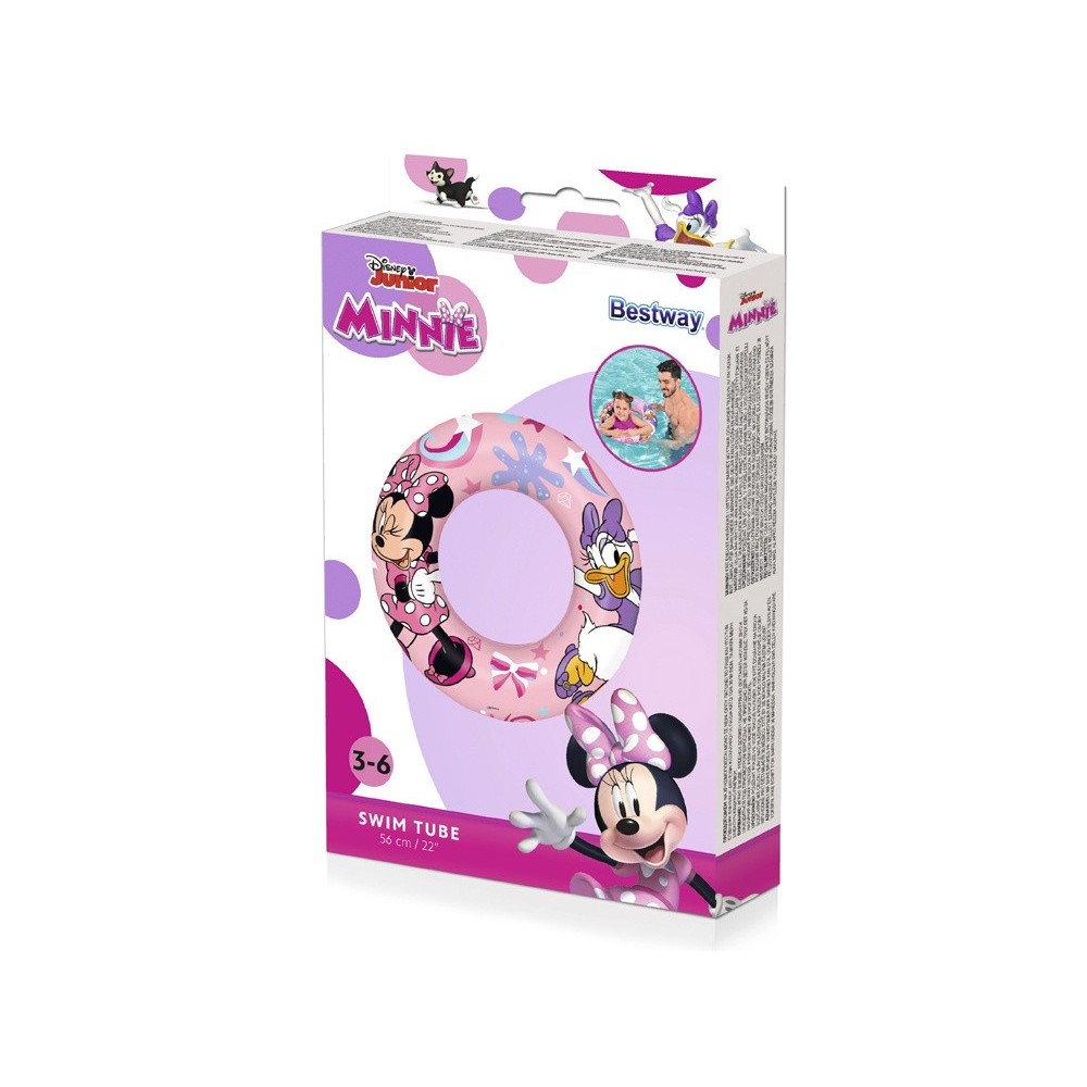 Bestway 91040 Detské Plávacie koleso Minnie Mouse a Daisy 56cm, ružové
