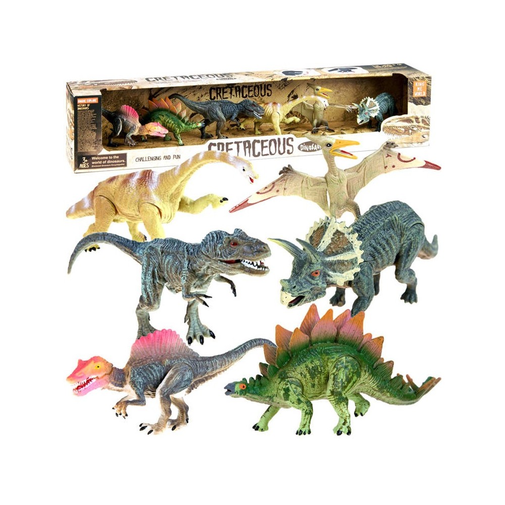 JOKO Sada dinosaurov maľovaných 6 kusov s pohyblivými končatinami