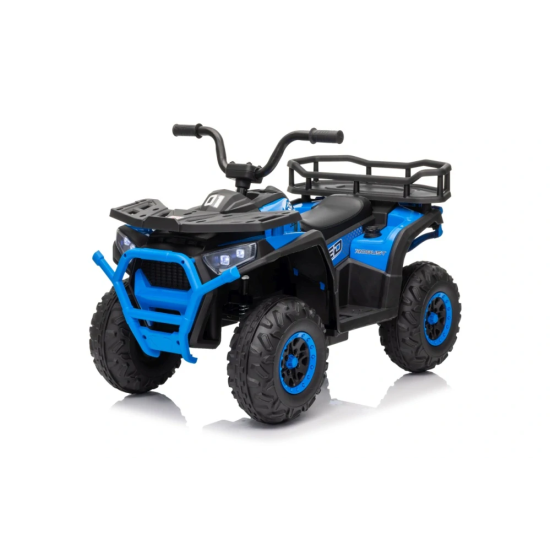 JOKO Elektrická Štvorkolka ATV Robust 4x4, FM rádio, penové kolesá, kožené sedadlo, Diaľkové ovládanie, modrá