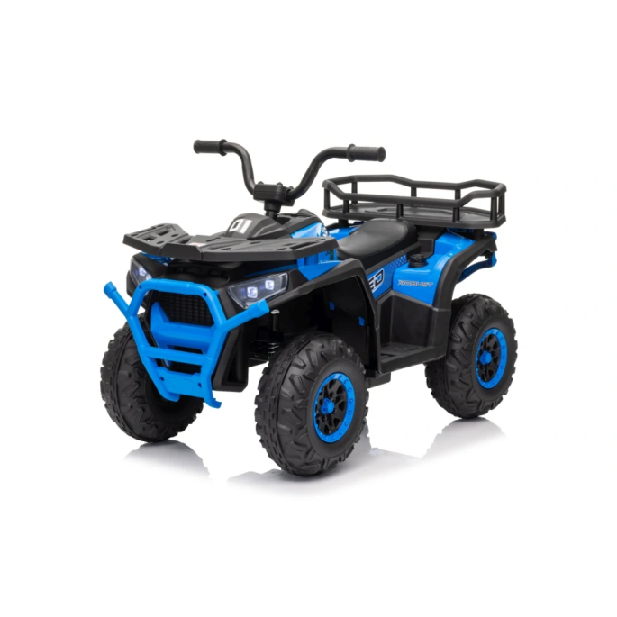 JOKO Elektrická Štvorkolka ATV Robust 4x4, FM rádio, penové kolesá, kožené sedadlo, Diaľkové ovládanie, modrá