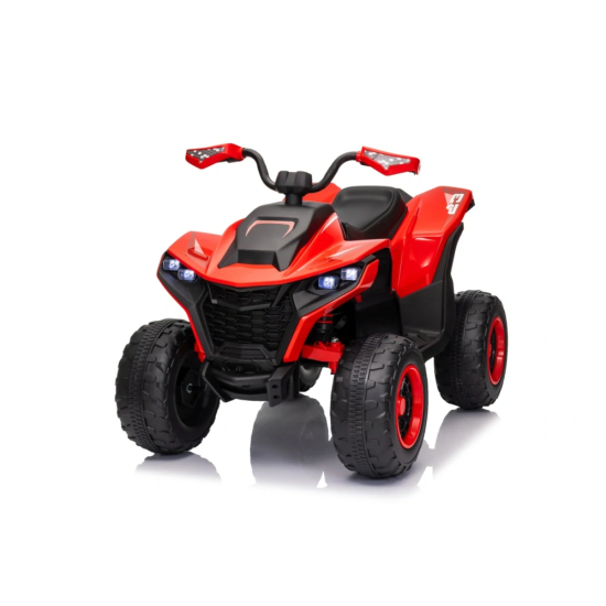 JOKO Elektrická Štvorkolka Fast 4x4, penové kolesá, kožené sedadlo, nosnosť 50kg, FM rádio, červená