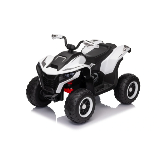 JOKO Elektrická Štvorkolka Fast 4x4, penové kolesá, kožené sedadlo, nosnosť 50kg, FM rádio, biela