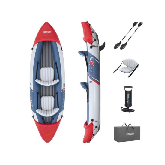 Bestway 65077 Nafukovací Kajak LITE-RAPID X2 321cm, pre 2 osoby + 2 hliníkové veslá Nafukovací Kajak LITE-RAPID X2 pre 2 osoby