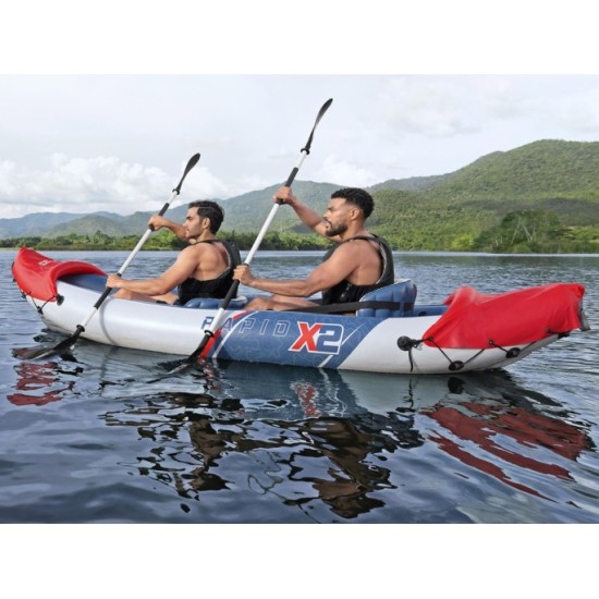 Bestway 65077 Nafukovací Kajak LITE-RAPID X2 321cm, pre 2 osoby + 2 hliníkové veslá Nafukovací Kajak LITE-RAPID X2 pre 2 osoby
