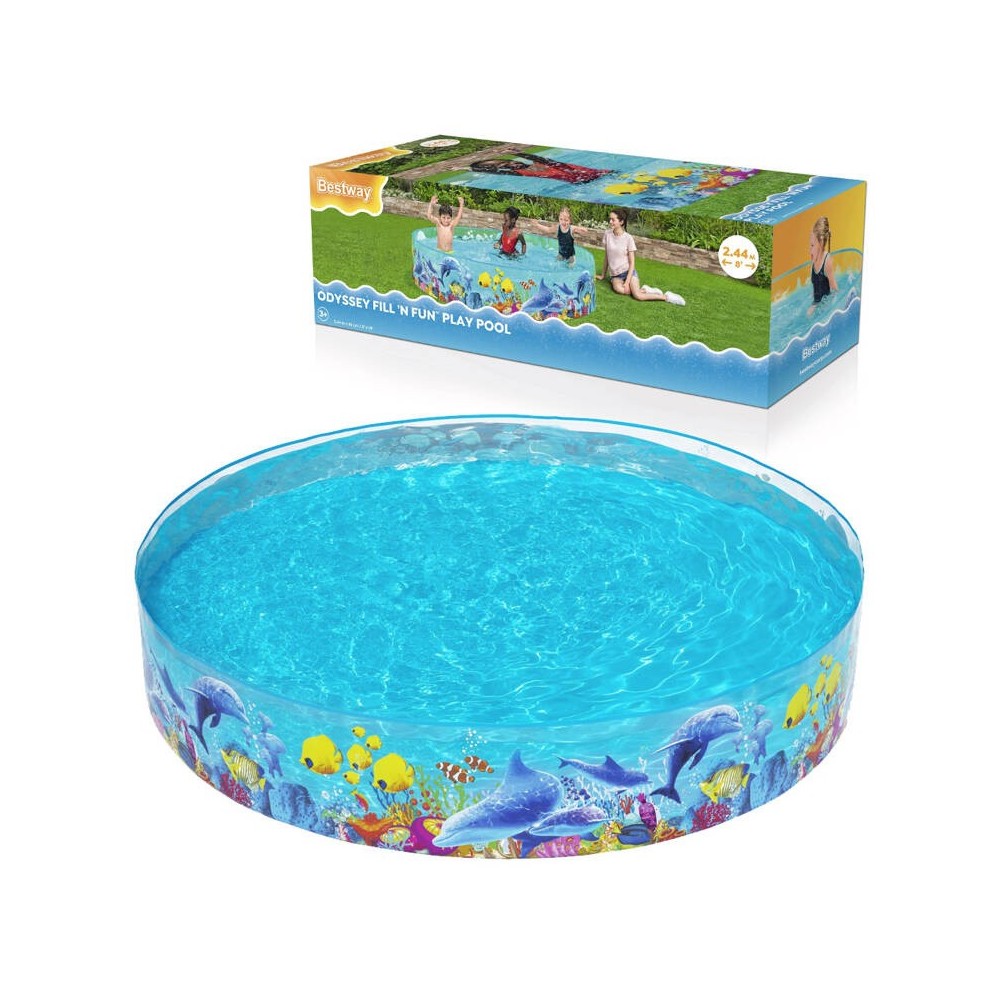Bestway Samorozkladací Detský bazén 244x46cm 55031