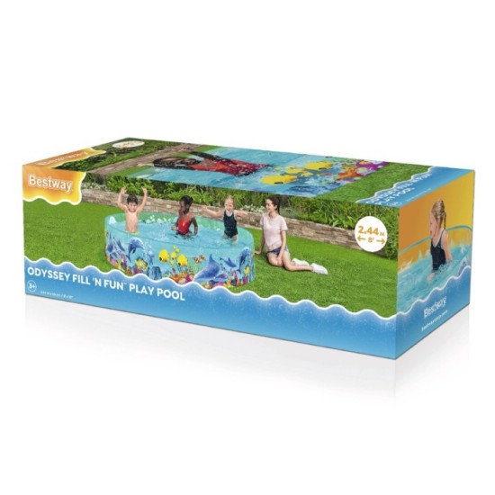 Bestway Samorozkladací Detský bazén 244x46cm 55031