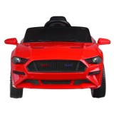 JOKO Elektrické autíčko Mustang GT, penové kolesá, kožené sedadlo, USB, MP3, červené