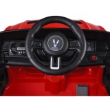 JOKO Elektrické autíčko Mustang GT, penové kolesá, kožené sedadlo, USB, MP3, červené